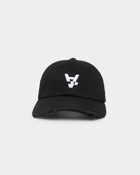 The Anti Order A1 Distressed 6 Panel Strapback Black