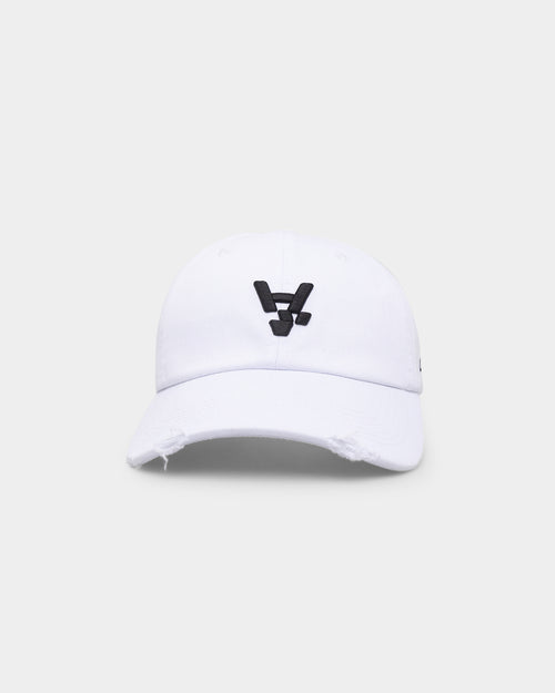The Anti Order A1 Distressed 6 Panel Strapback White