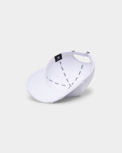 The Anti Order A1 Distressed 6 Panel Strapback White