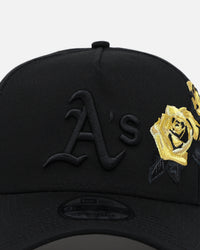 New Era Oakland Athletics 'Gold Rose' 9FORTY A-Frame Snapback Black/Gold