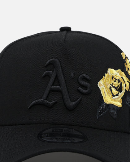 New Era Oakland Athletics 'Gold Rose' 9FORTY A-Frame Snapback Black/Gold