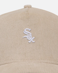 New Era Chicago White Sox 'Micro Cord Cream' 9FORTY A-Frame Snapback Cream/White