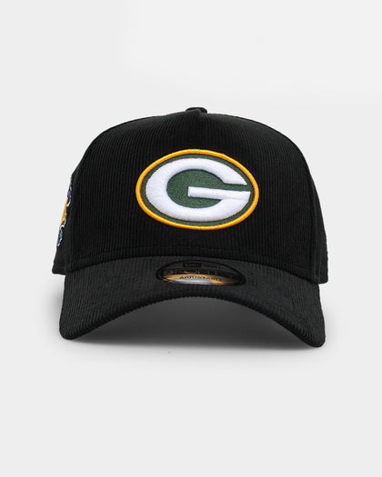 New Era Green Bay Packers 'NFL Season' Corduroy 9FORTY A-Frame Snapback Black/OTC