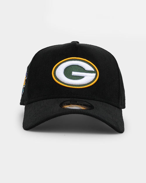 New Era Green Bay Packers 'NFL Season' Corduroy 9FORTY A-Frame Snapback Black/OTC
