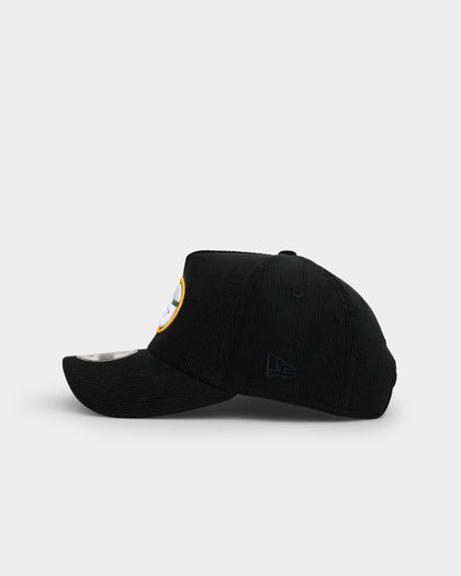 New Era Green Bay Packers 'NFL Season' Corduroy 9FORTY A-Frame Snapback Black/OTC