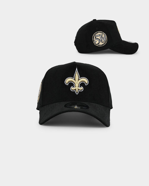 New Era New Orleans Saints 'NFL Season' Corduroy 9FORTY A-Frame Snapback Black/OTC