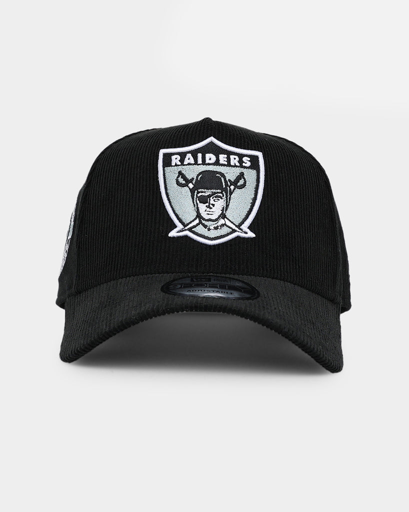 NFL レイダース チカーノレタリング キャップ New Era Oakland Raiders 'NFL Season' Corduroy 9FORTY A-Frame