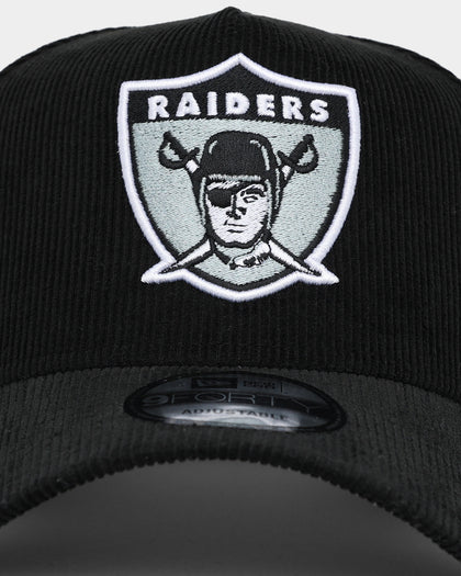 New Era Oakland Raiders 'NFL Season' Corduroy 9FORTY A-Frame Snapback Black/OTC