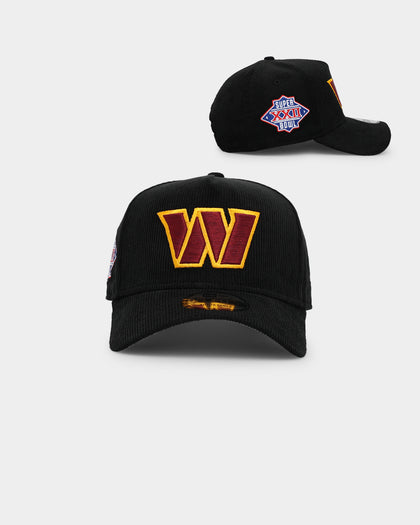 New Era Washington Commanders 'NFL Season' Corduroy 9FORTY A-Frame Snapback Black/OTC