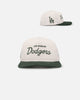 New Era Los Angeles Dodgers 'Currency Corduroy' Golfer Pre-Curved Snapback Chrome White