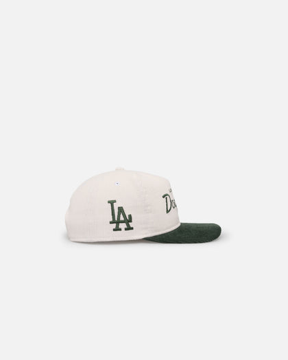 New Era Los Angeles Dodgers 'Currency Corduroy' Golfer Pre-Curved Snapback Chrome White