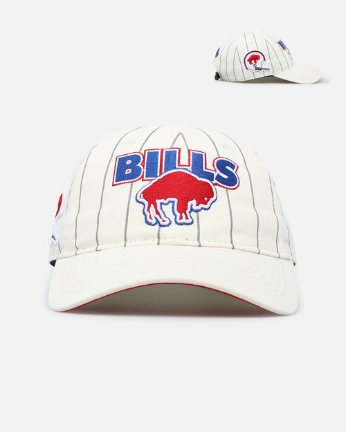 Pro Standard Buffalo Bills Pinstripe Dad Hat Strapback Eggshell/Yellow