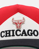 Pro Standard Chicago Bulls Chevron Pinch Front Trucker Snapback Red