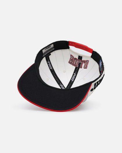 Pro Standard Chicago Bulls Pinstripe Wool Snapback Eggshell/Yellow