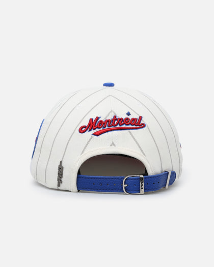 Pro Standard Montreal Expos Classic Logo Wool Strapback Eggshell/Yellow