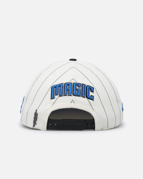 Pro Standard Orlando Magic Pinstripe Wool Snapback Eggshell/Yellow