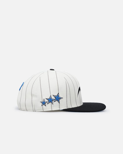 Pro Standard Orlando Magic Pinstripe Wool Snapback Eggshell/Yellow