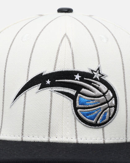 Pro Standard Orlando Magic Pinstripe Wool Snapback Eggshell/Yellow