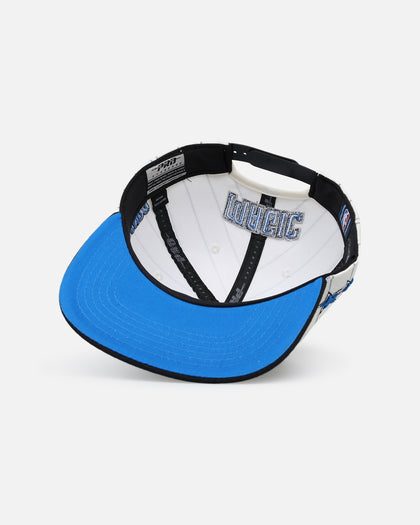 Pro Standard Orlando Magic Pinstripe Wool Snapback Eggshell/Yellow
