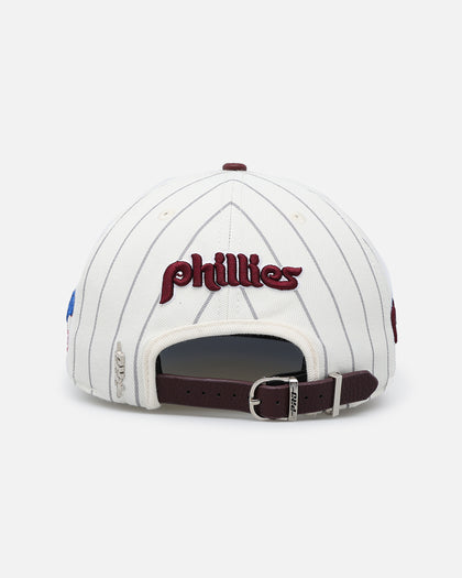 Pro Standard Philadelphia Phillies Classic Logo Wool Strapback Eggshell/Yellow