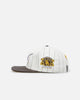 Pro Standard San Diego Padres Pinstripe Classic Logo Wool Strapback Eggshell/Yellow