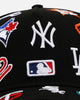 New Era MLB All Over 9FORTY A-Frame Snapback Black