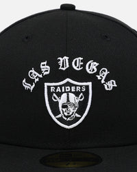 New Era Las Vegas Raiders 'Gothic Arch' 59FIFTY Fitted Black/White