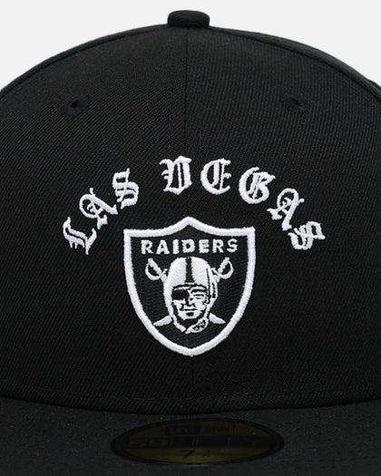 New Era Las Vegas Raiders 'Gothic Arch' 59FIFTY Fitted Black/White