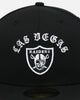 New Era Las Vegas Raiders 'Gothic Arch' 59FIFTY Fitted Black/White
