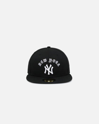 New Era New York Yankees 'Gothic Arch' 59FIFTY Fitted Black/White