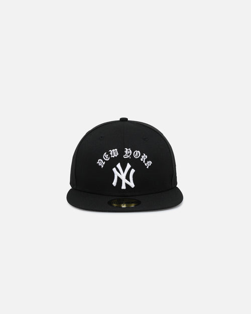 New Era New York Yankees 'Gothic Arch' 59FIFTY Fitted Black/White