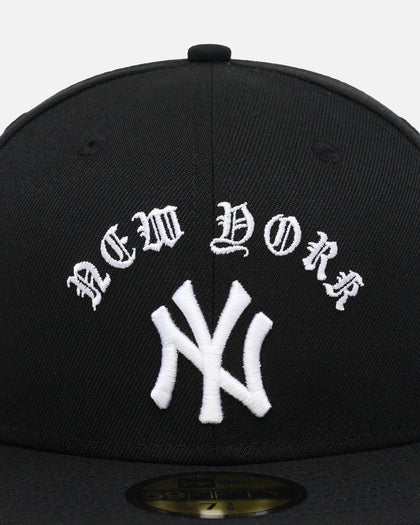 New Era New York Yankees 'Gothic Arch' 59FIFTY Fitted Black/White