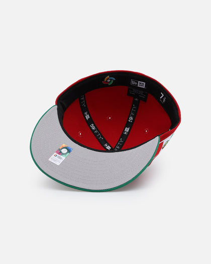 New Era Mexico National Baseball Team 'World Baseball Classic Mexico' 59FIFTY Fitted Scarlet/Kelly Green
