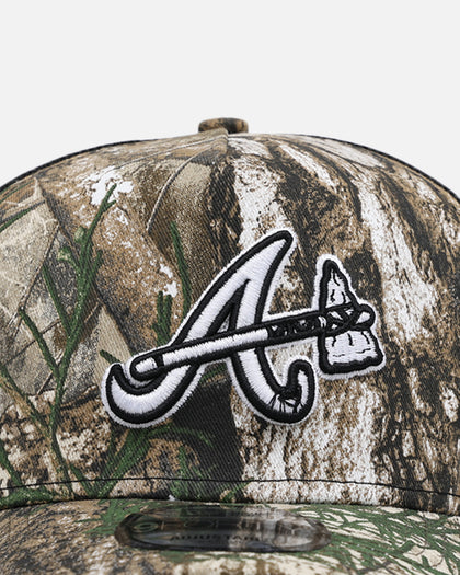New Era Atlanta Braves 'Real Tree' 9FORTY A-Frame Trucker Snapback Realtree Edge