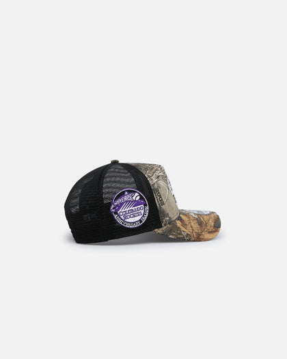 New Era Colorado Rockies 'Real Tree' 9FORTY A-Frame Trucker Snapback Realtree Edge