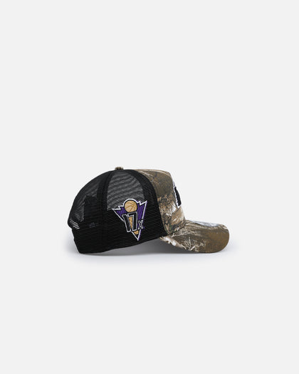 New Era Los Angeles Lakers 'Real Tree' 9FORTY A-Frame Trucker Snapback Realtree Edge