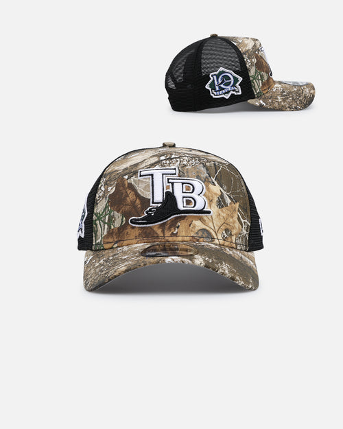 New Era Tampa Bay Rays 'Real Tree' 9FORTY A-Frame Trucker Snapback Realtree Edge