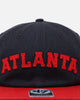 47 Brand Atlanta Braves 'Legacy 47 Captain RL' Club Legacy '47 Captain Snapback Navy