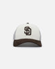 New Era San Diego Padres 9FORTY A-Frame Trucker Snapback Chrome/Walnut