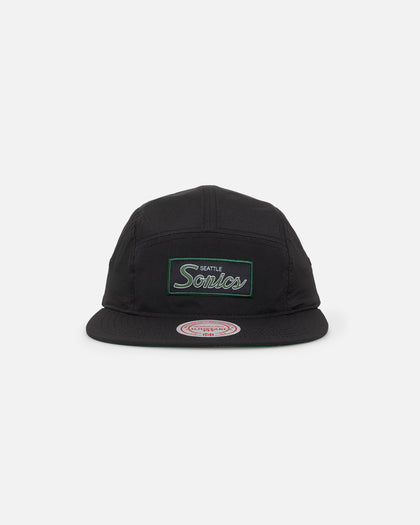 Mitchell & Ness Seattle Sonics Team Logo Camper Strapback Black