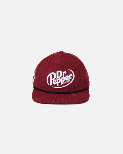 New Era Dr Pepper 'Nascar Sponsor Golfer Collection' Corduroy Golfer Snapback Cardinal
