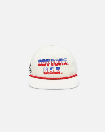 New Era Daytona USA 'Nascar Sponsor Golfer Collection' Corduroy Golfer Snapback Chrome
