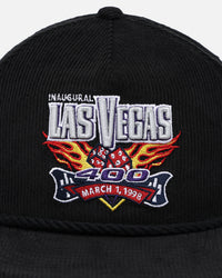 New Era Nascar Las Vegas 'Nascar Sponsor Golfer Collection' Corduroy Golfer Snapback Black