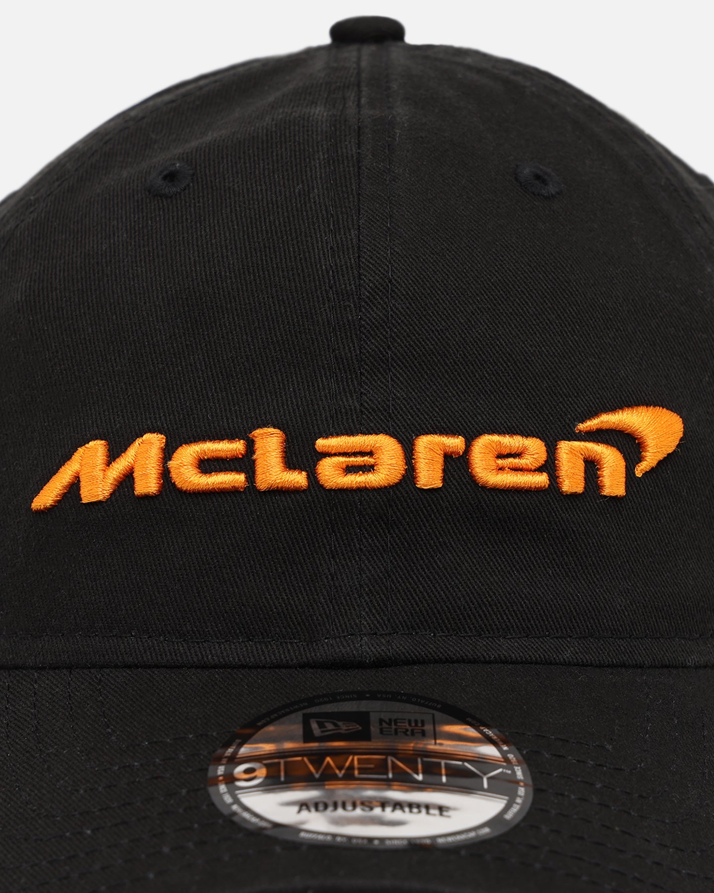New Era McLaren Word 9TWENTY Strapback Black | Culture Kings US