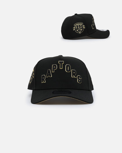 New Era Toronto Raptors 'NBA Gold Links' 9FORTY A-Frame Snapback Black/Gold