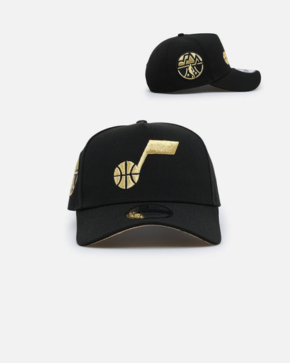 New Era Utah Jazz 'NBA Gold Links' 9FORTY A-Frame Snapback Black/Gold