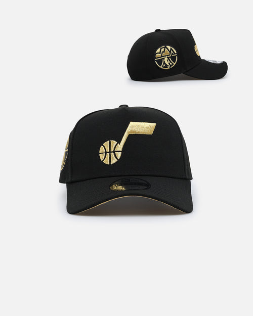 New Era Utah Jazz 'NBA Gold Links' 9FORTY A-Frame Snapback Black/Gold