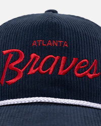 47 Brand Atlanta Braves Crossrope Hitch Snapback Navy