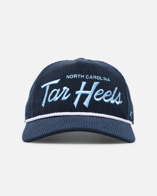 47 Brand North Carolina Tar Heels 'NCAA Corduroy Team Script' Corduroy Crossrope 47 Hitch Snapback Montego