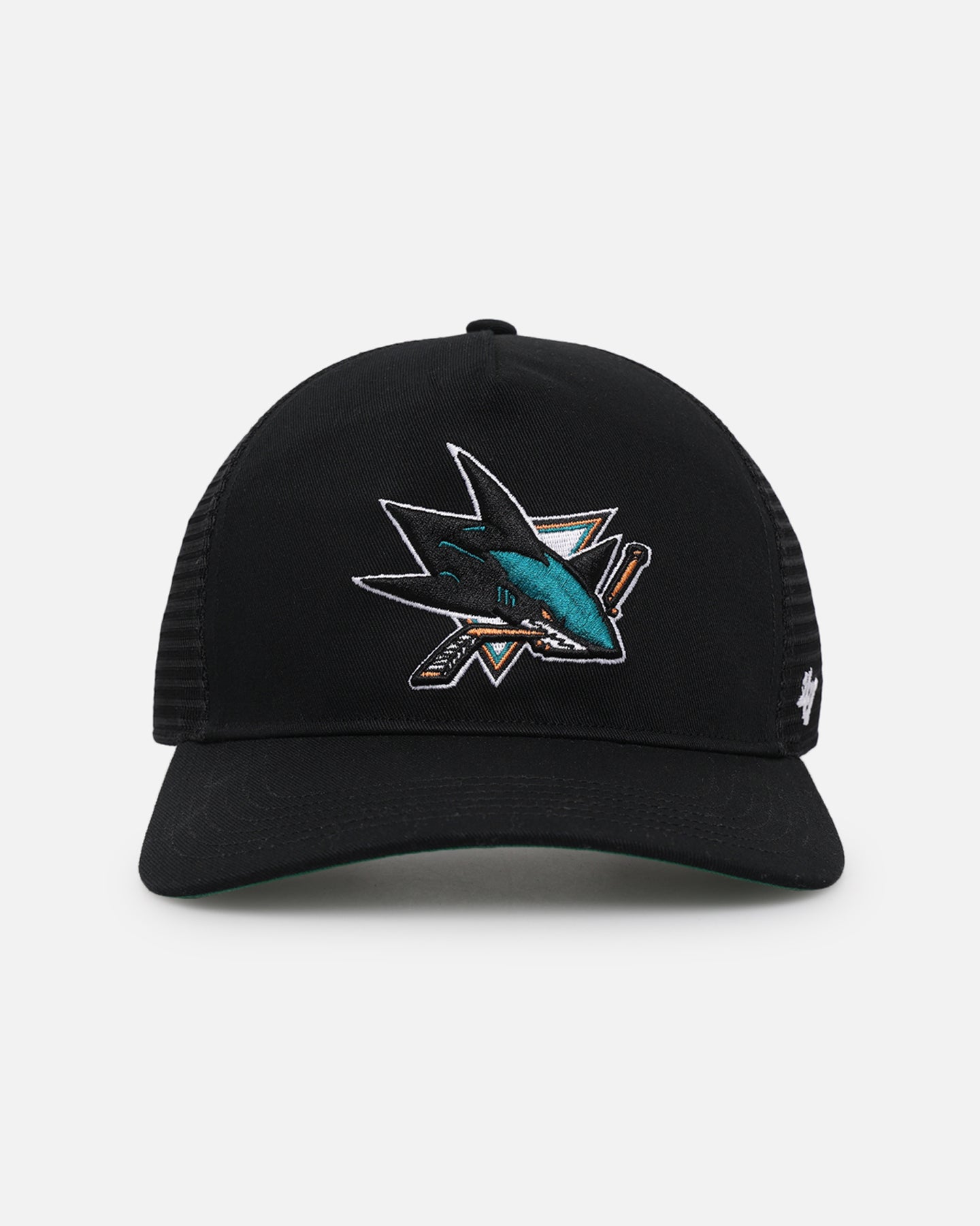 47 Brand San Jose Sharks Mesh '47 Hitch Trucker Snapback Black